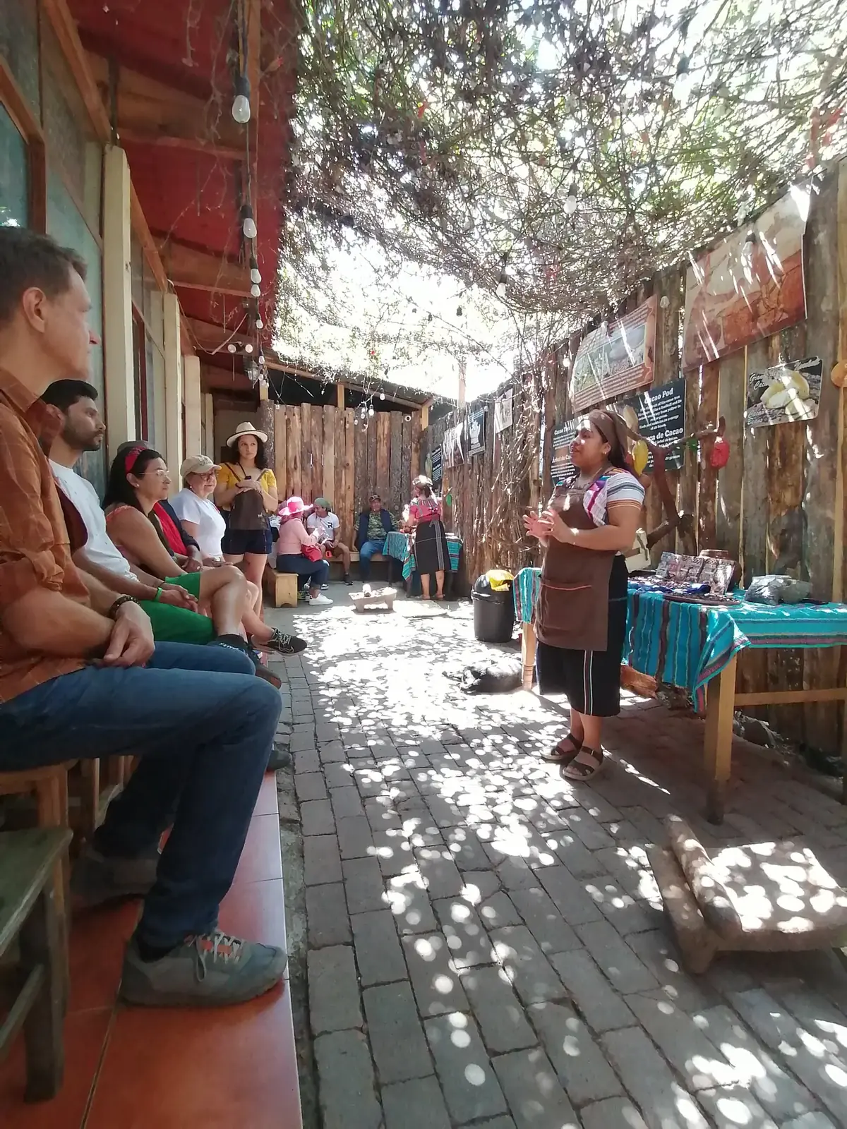 El taller de textiles mayas