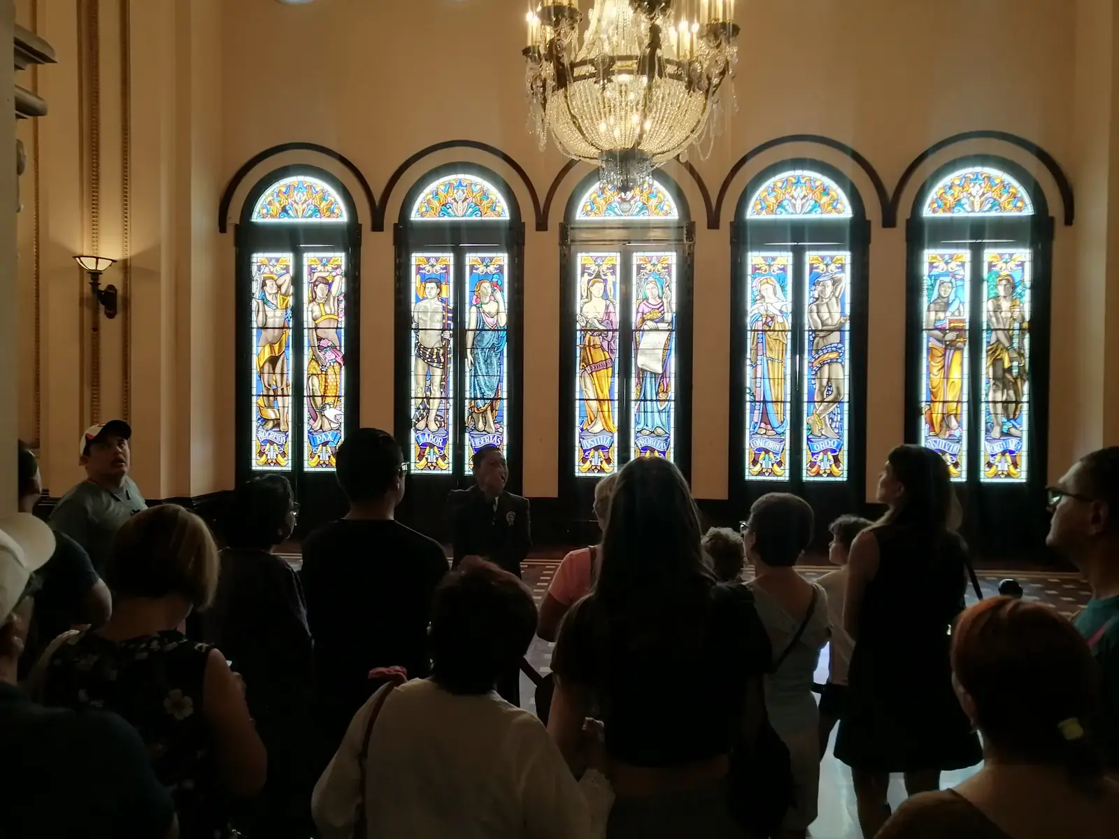 Los vitrales del Palacio Nacional