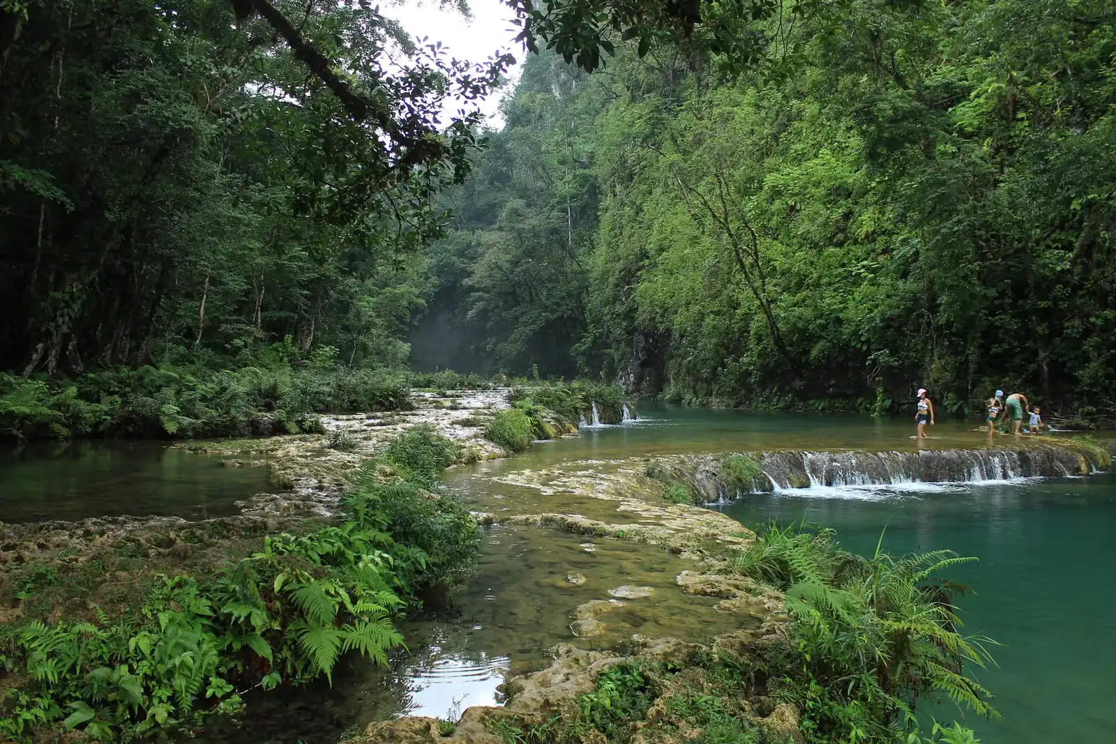 Las pozas de cerca